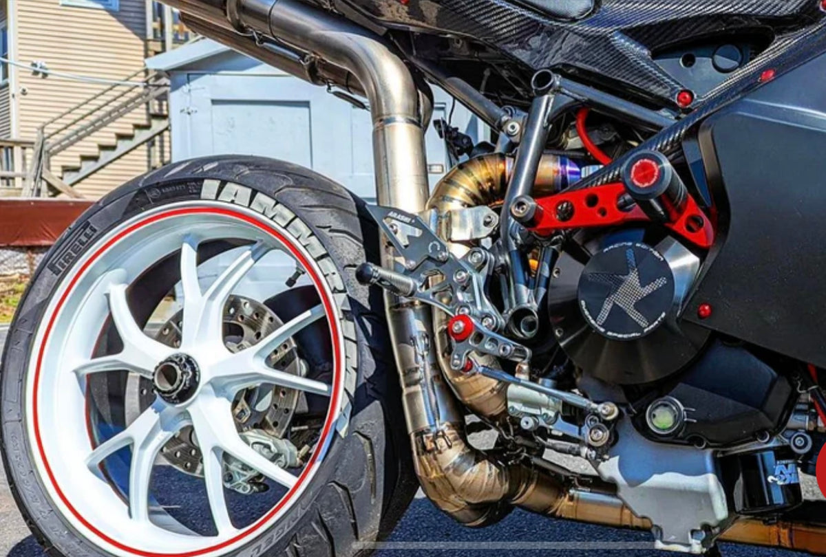 Sistema de escape completo de titanio Vandemon Performance Ducati 848/1098