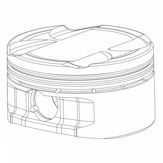EDR Performance Forged Piston Kit R6 2006-2024 High compression 67mm or 69mm