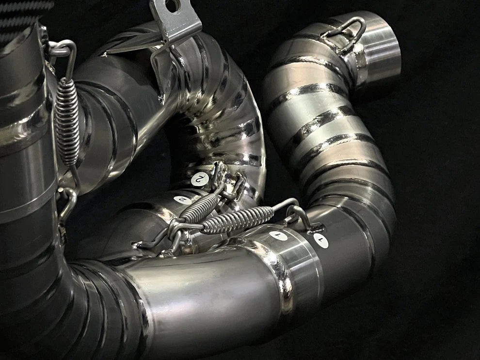 Vandemon Performance Ducati Panigale y Streetfighter V4 de titanio de montaje alto 3/4 Slip-On 2023-en adelante