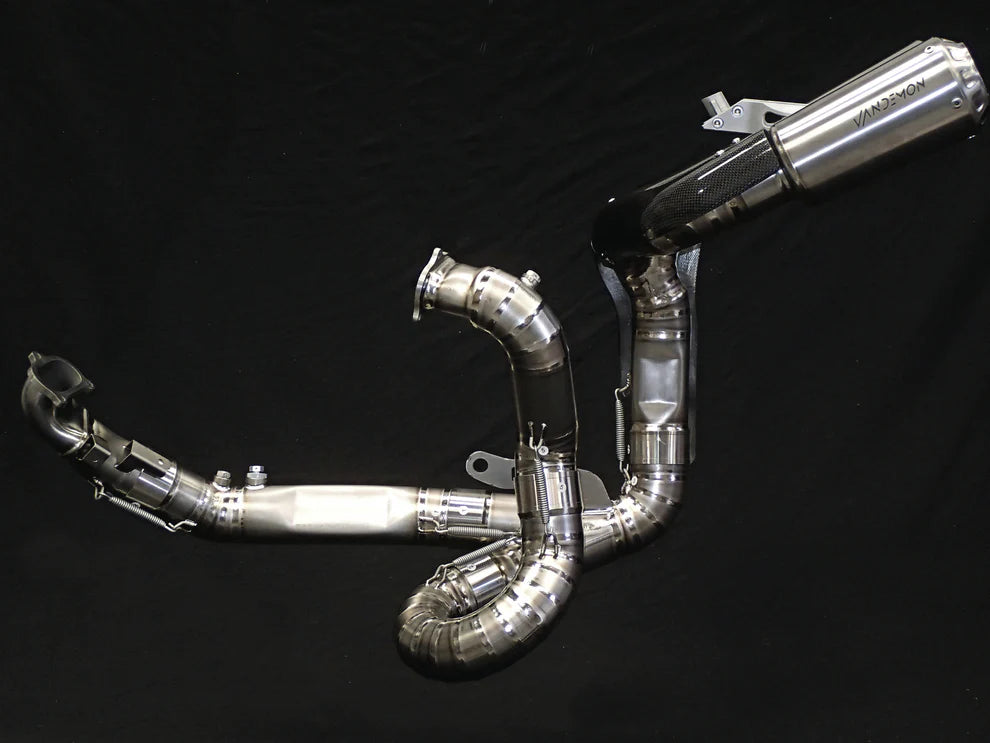 Sistema de escape Vandemon Performance de titanio para Ducati Panigale/Streetfighter V2 959 (2019-2024)