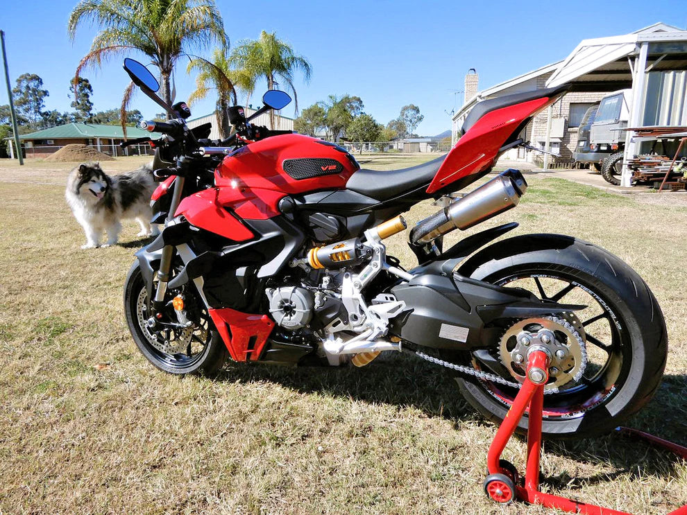 Sistema de escape Vandemon Performance de titanio para Ducati Panigale/Streetfighter V2 959 (2019-2024)