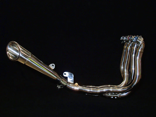 Sistema de escape de titanio pulido Vandemon Performance para Kawasaki Ninja H2 y H2R (2015-2024) 