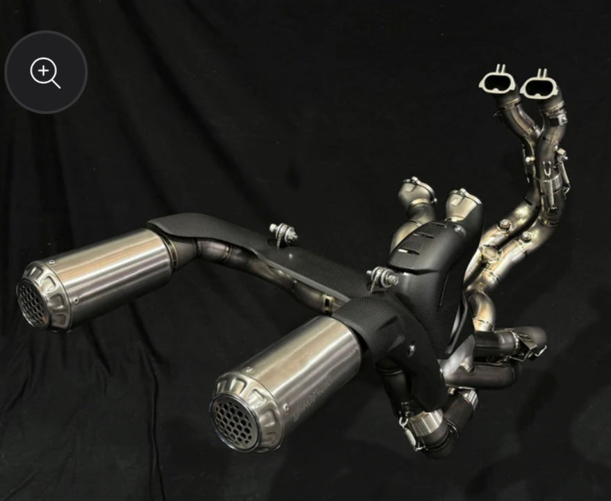 Sistema completo de titanio para Ducati V4 Vandemon, montaje alto para V4R, V4s, V4 Panigale Streetfighter V4 SP SP2 DUCV4PANHMEXHMESA 