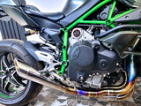 Vandemon Performance Kawasaki Ninja H2 & H2R Polished Titanium Exhaust System 2015-2024