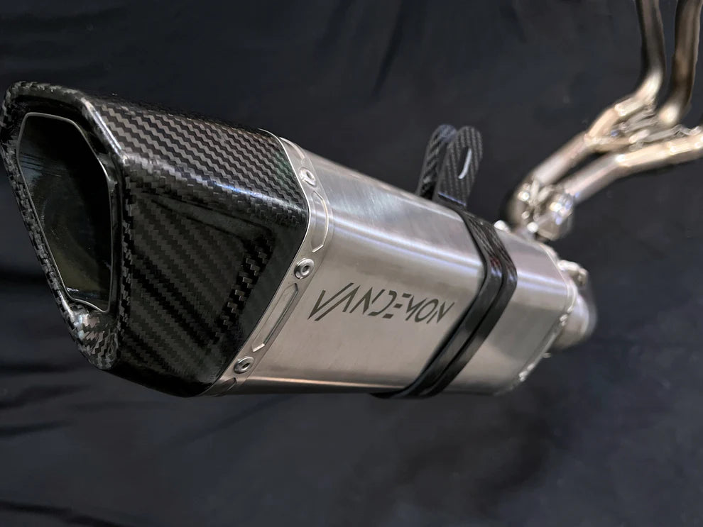 Sistema de escape completo de titanio Vandemon Performance Suzuki GSXR1000 2017-2024 GSXR1000R