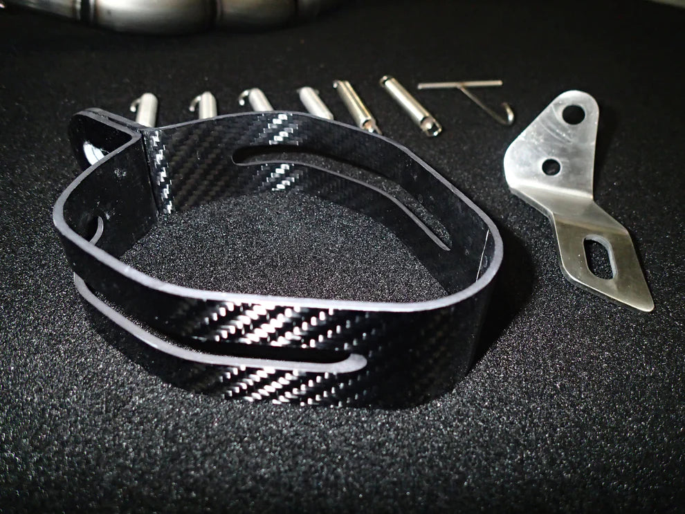 Escape de titanio y silenciador de fibra de carbono Vandemon Performance para Yamaha MT09 FZ09 XSR900 (2014-2020) 