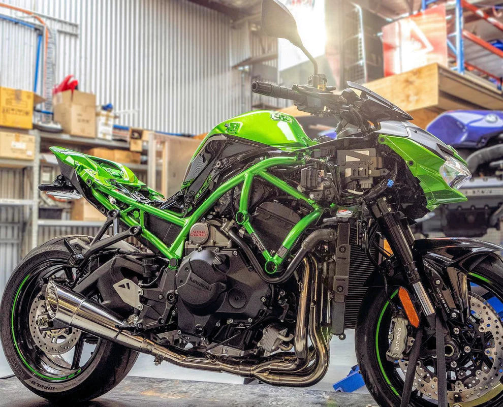 Vandemon Performance Kawasaki Ninja ZH2 Polished Titanium Exhaust System 2020-24