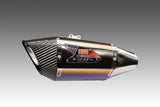GSX-R1000 2017-25 R-11Sq Stainless Slip-On Exhaust, w/ Titanium Blue Sleeve