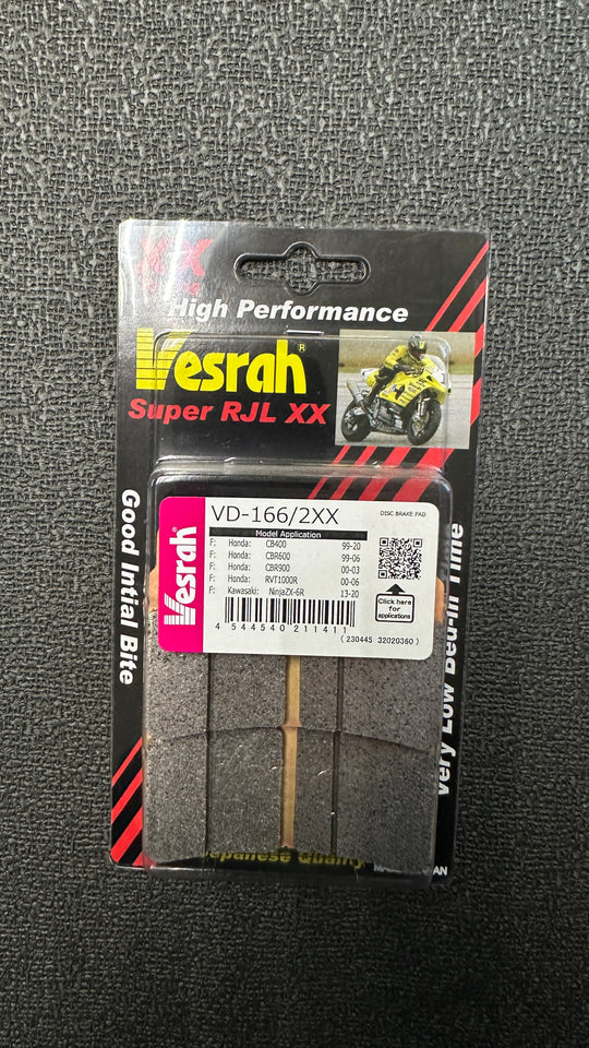 Vesrah VD-166/2RJLXX Motorcycle Race Brake Pad – EDR Performance