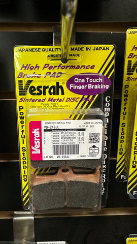 Pastilla de freno de calle para motocicleta Vesrah VD-248JL