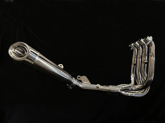 Sistema de escape de titanio pulido Vandemon Performance para Kawasaki Ninja ZH2 (2020-24)