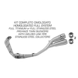 ARROW COMPLETE EXHAUST PRO-RACE TWIN TITANIUM HONDA CB 650 R / CBR 650 R 19-23