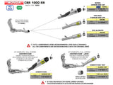ARROW COMPLETE EXHAUST COMPETITION EVO FULL TITANIUM HONDA CBR 1000 RR-R 2020-2023