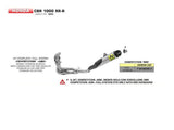 ARROW COMPLETE EXHAUST COMPETITION SBK FULL TITANIUM HONDA CBR 1000 RR-R 2020-2023