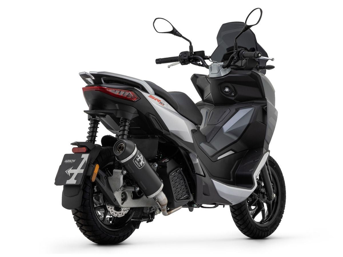 ARROW DARK ALUMINUM URBAN COMPLETE KIT HOMOLOGATED APRILIA SR 200 GT 2022-2023