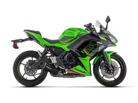 ARROW INDY RACE EVO COMPLETE SYSTEM ALUMINUM DARK KAWASAKI NINJA 650 2024-2026 (35KW)
