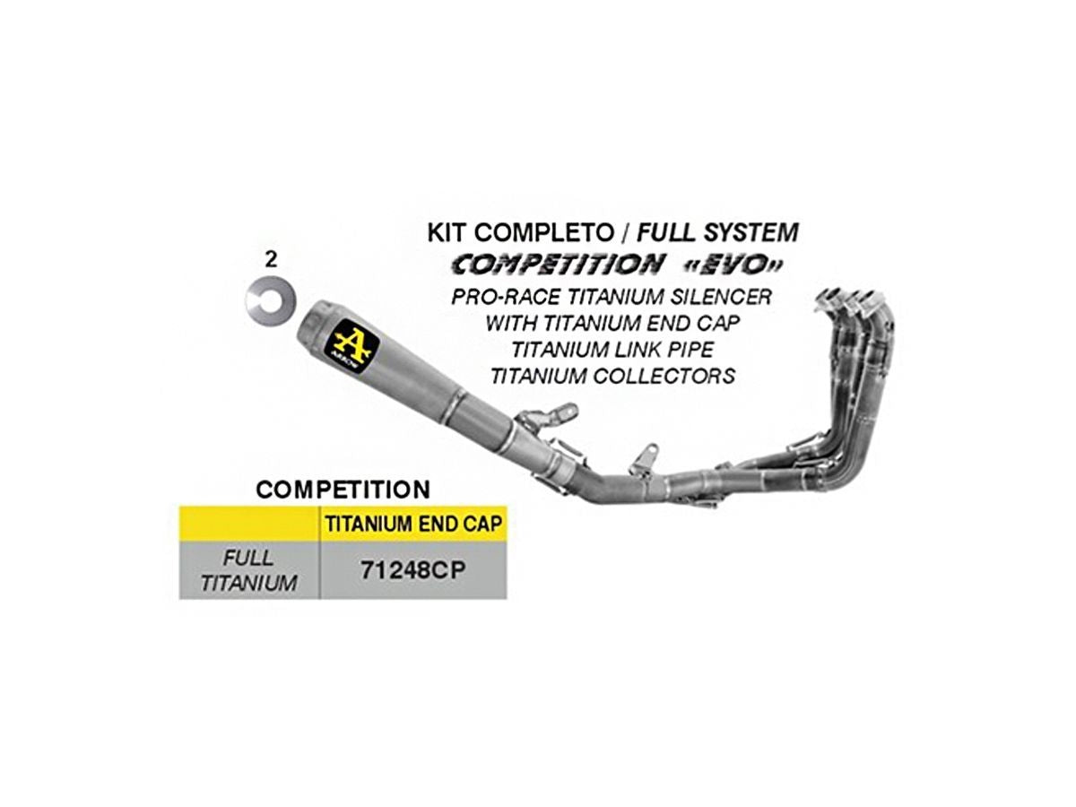 ARROW RACING COMPLETE EXHAUST COMPETITION EVO TITANIUM HONDA CBR 1000 RR-R 2024-2026