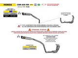 ARROW TITANIUM COMPETITION COMPLETE EXHAUST SYSTEM HONDA CBR 600 RR 2024-2025