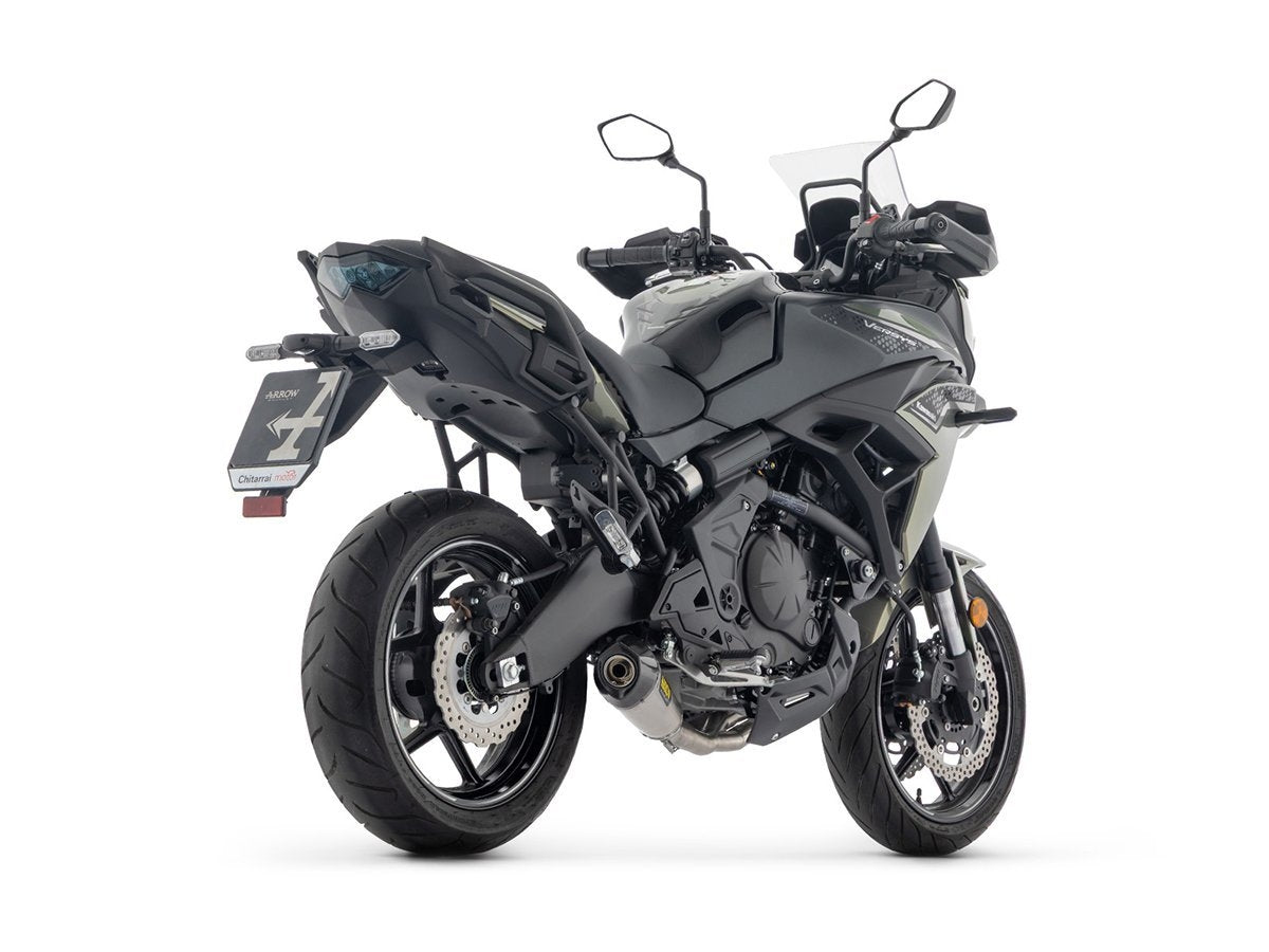 ARROW X-KONE STAINLESS STEEL RACING EXHAUST SYSTEM KAWASAKI VERSYS 650 2025-2026