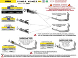 ARROW COMPETITION LOW FULL TITANIUM COMPLETE EXHAUST BMW M 1000 R 2025