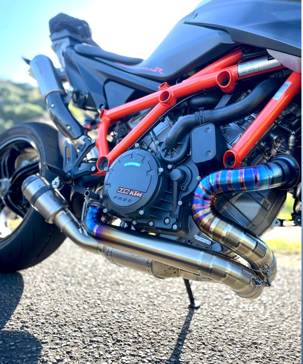 Vandemon Performance  KTM Super Duke 1290/1390R/RR Vandemon Twin Shot Titanium Exhaust System