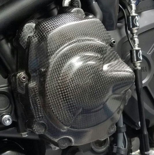 Juego de cubiertas protectoras de motor de fibra de carbono para Yamaha FZ10 MT10 