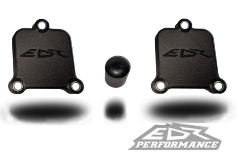 EDR PERFORMANCE RACING SMOG PAIR BLOCK OFF PLATES FOR BMW S1000RR s1000r m1000rr