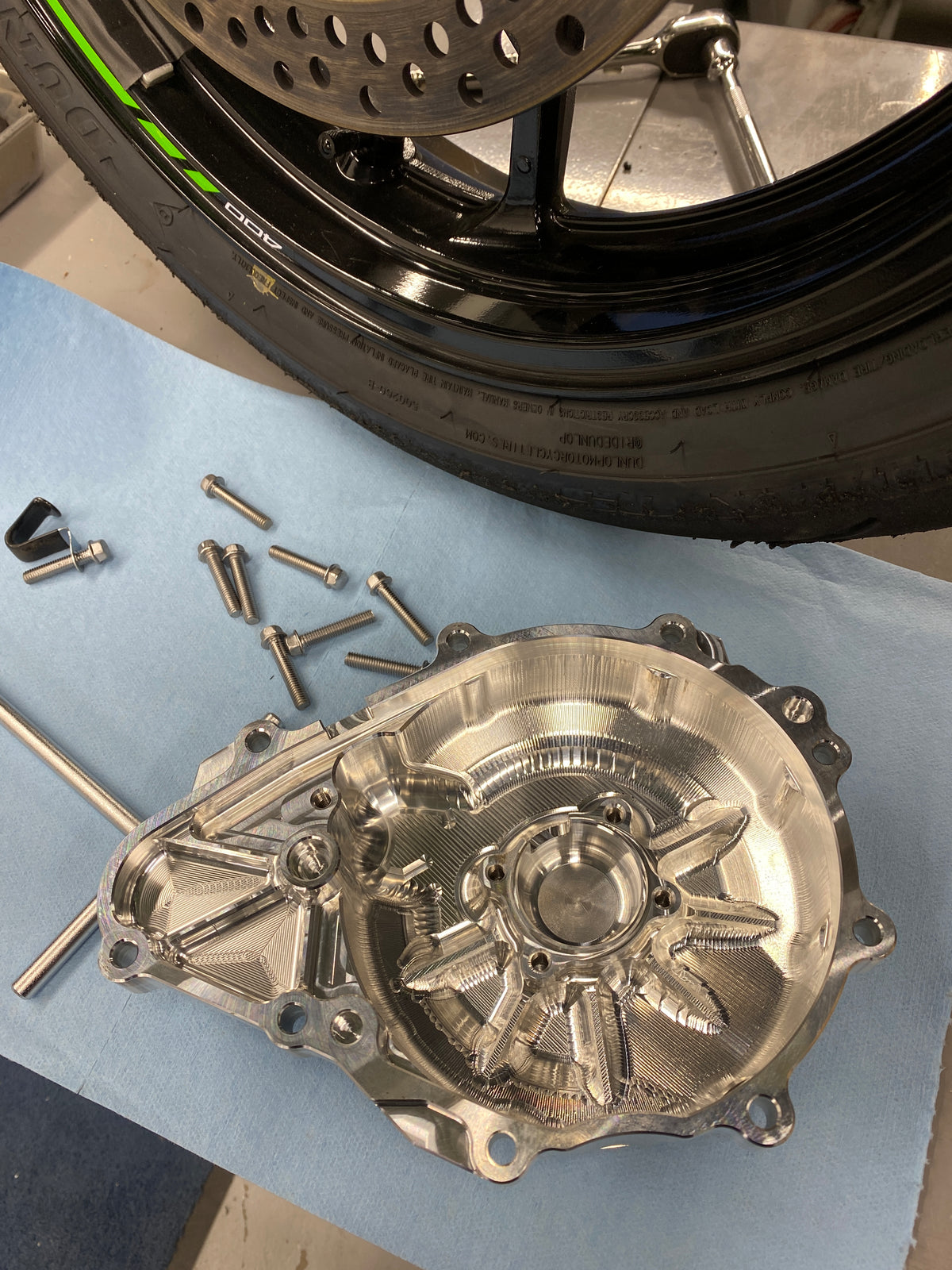 Cubierta del cárter del motor del lado izquierdo de Kawasaki ZX-4RR 