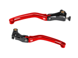 Bonamici BMW S1000RR Folding Levers (15-19) (Black/Red) - MOTO-D Racing