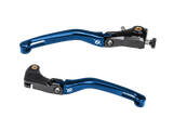 Bonamici Yamaha R6 (06-16) & R1 (04-14) Folding Levers (Black/Blue) 