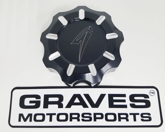 Tapa de escape mecanizada para Kawasaki Teryx KRX 1000 (negro)