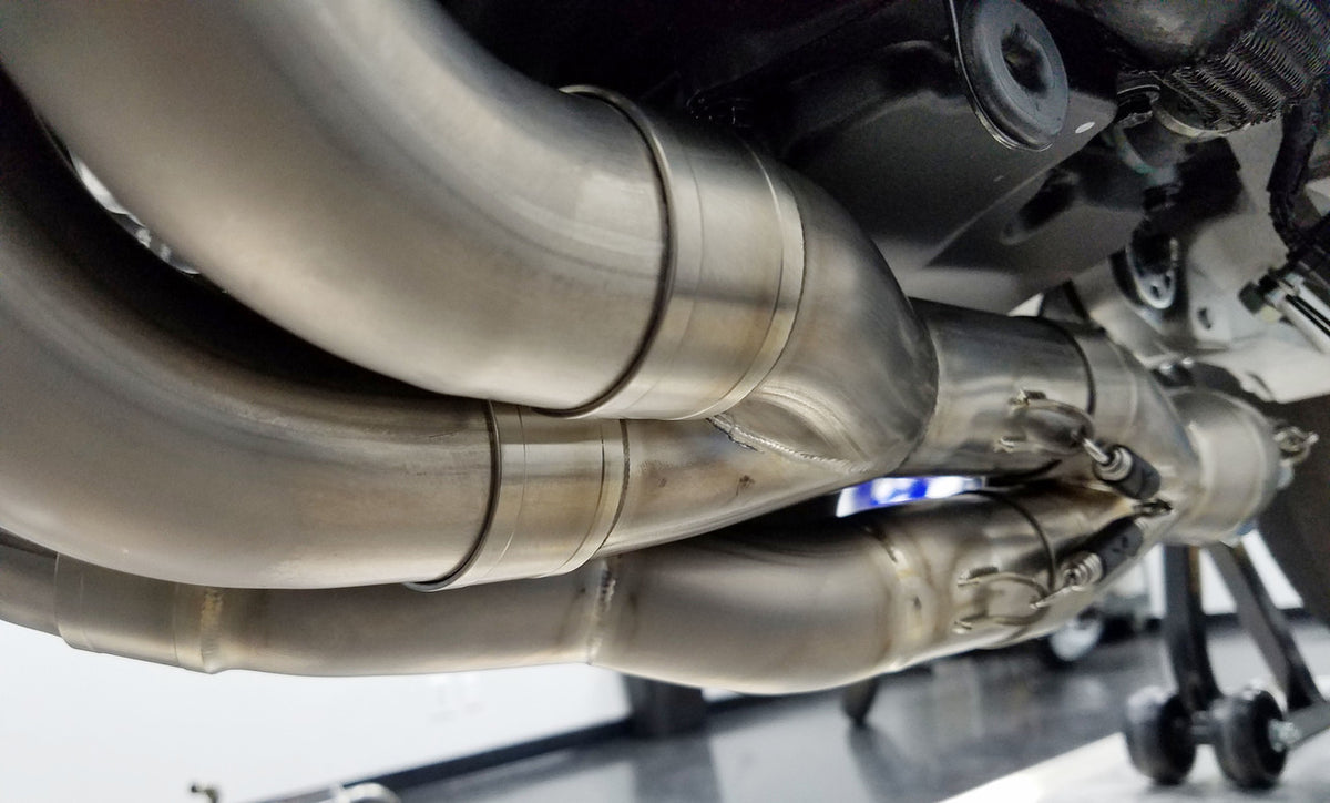 Sistema de escape completo de titanio para Honda CBR1000RR - Silenciador de carbono