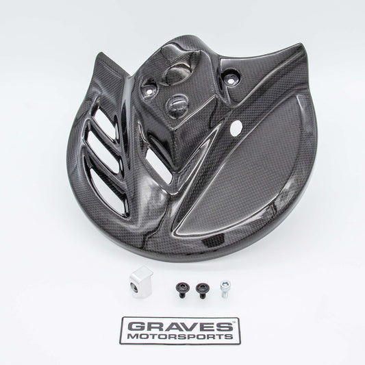 Protector de disco de freno delantero de carbono y kevlar para Honda CRF450L/RL/X