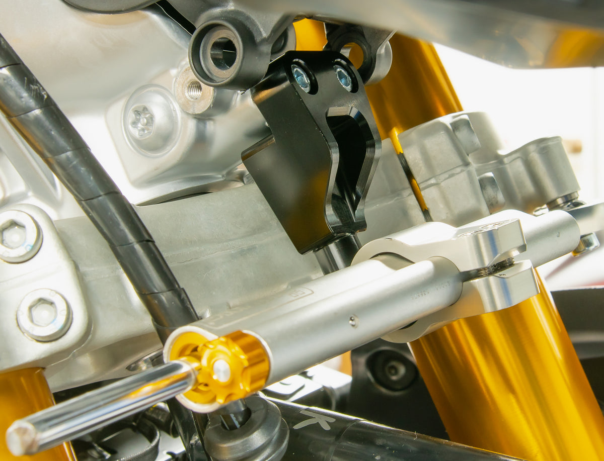 Aprilia RS660 / Tuono 660 WORKS Steering Damper Mount