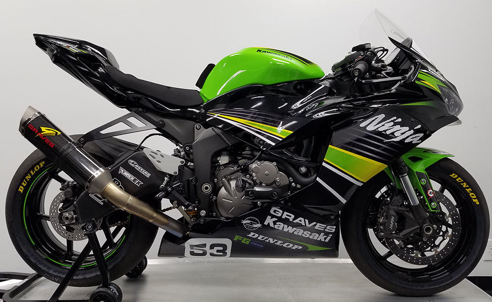まさと様　2BOX Graves Motorsports Kawasaki WORKS2 ZX-6R Cat Back Exhaust – EDR