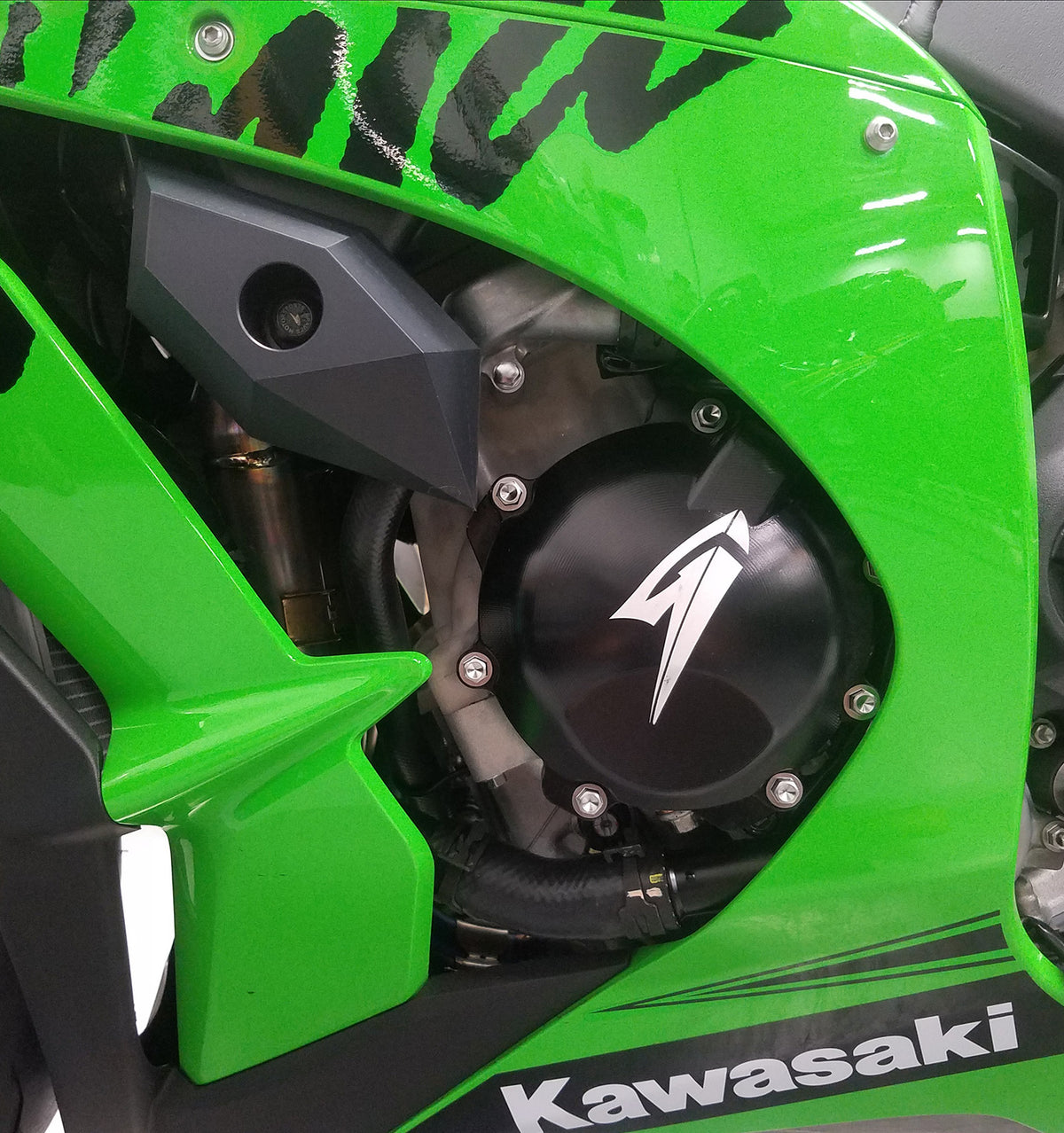 Tapa del cárter del motor izquierdo de Graves Motorsports para Kawasaki ZX-10R