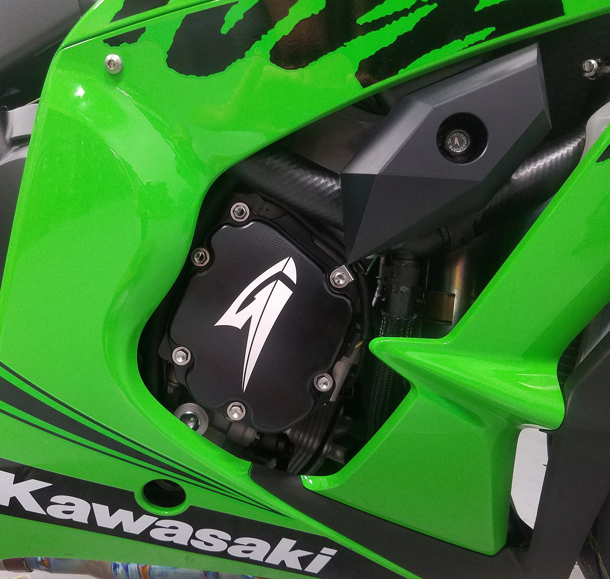 Tapa del cárter del motor derecho de Graves Motorsports para Kawasaki ZX-10R