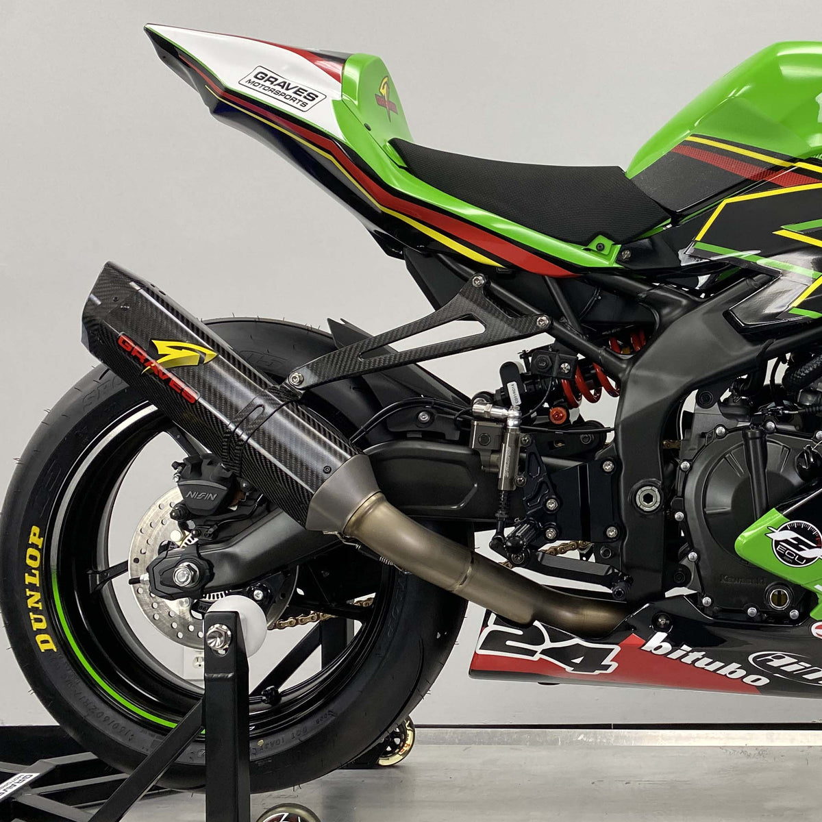 Sistema de escape completo de carbono Kawasaki WORKS2 ZX-4RR