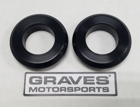 Graves Motorsports WORKS Kawasaki Ninja 400 Front Wheel Captive Spacers Kit