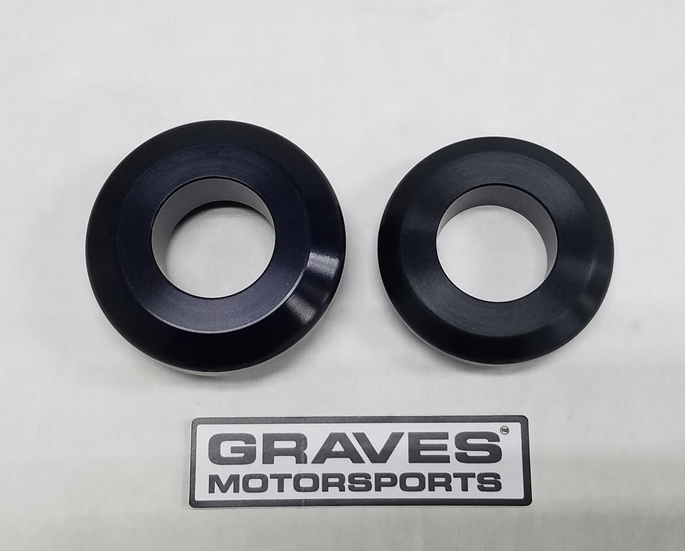 Graves Motorsports WORKS Kawasaki ZX-6R Rear Wheel Captive Spacers