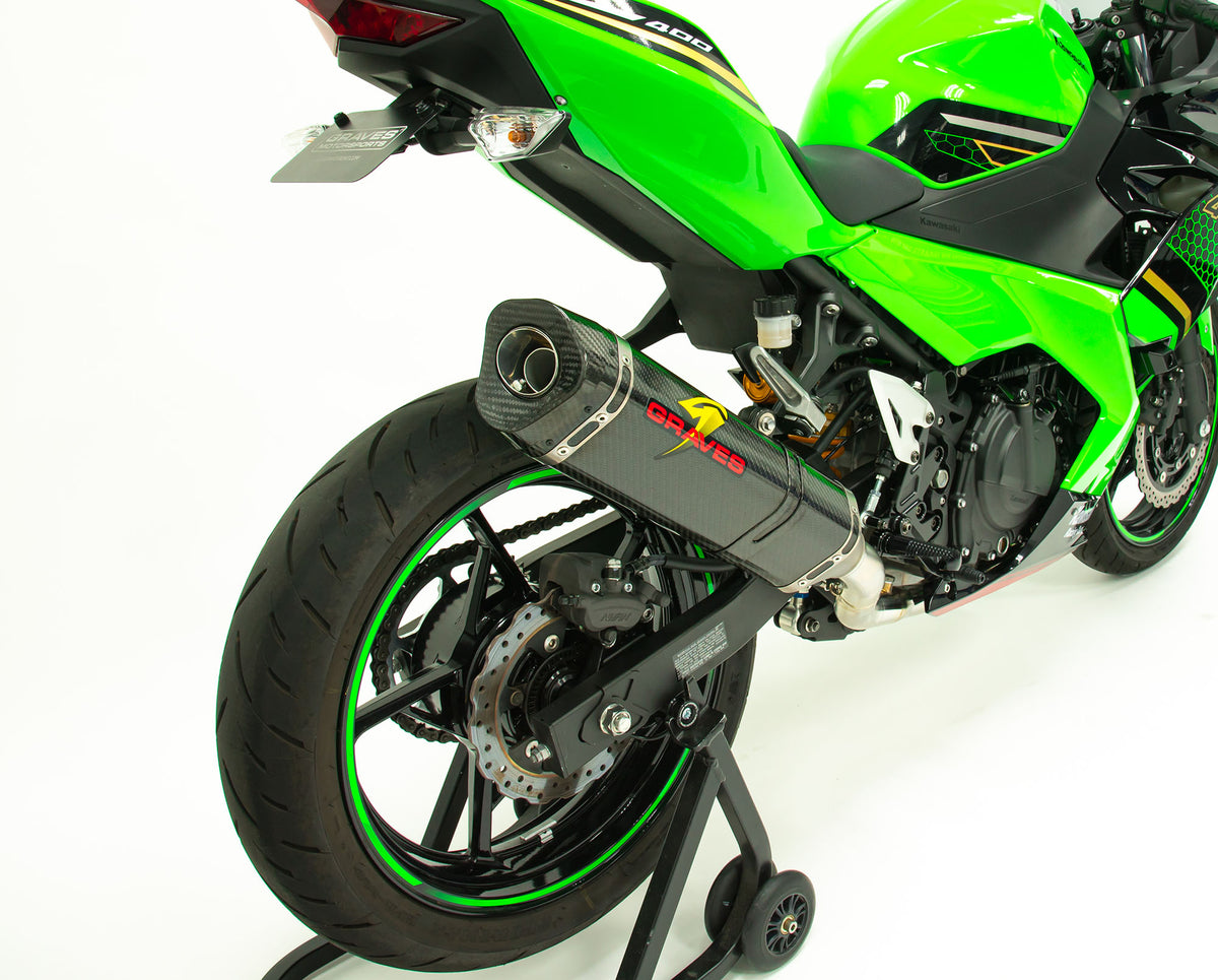 Graves Motorsports Kawasaki Ninja 400 + Ninja 500 WORKS2 Full Exhaust System