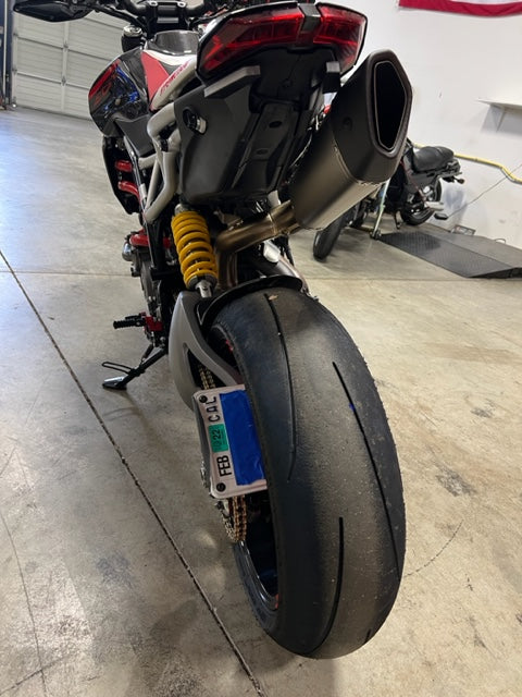 Kit de eliminación de guardabarros para Ducati Hypermotard 950 para sistemas de escape de serie y de posventa