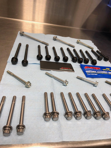 EDR Performance main bearing and crankcase bolt kit for the 2006+ R6 contains 53 pcs.