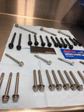 EDR Performance main bearing and crankcase stud, bolt kit for the 2015+ R1/R1M/R1S contains 59 pcs.