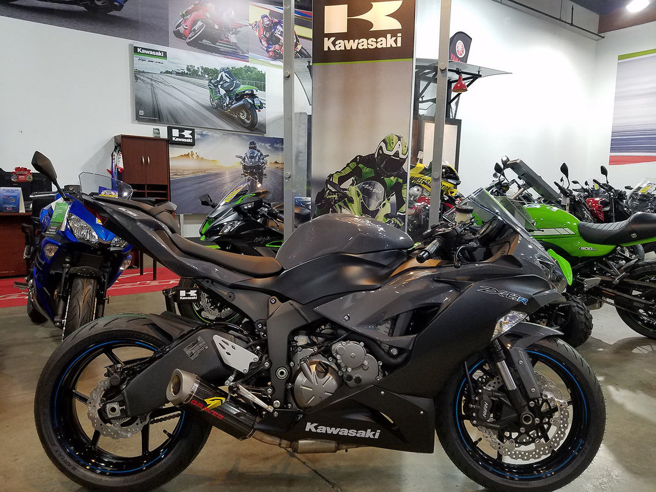 Kawasaki ZX-6R Cat-Back Slip-on Carbon Exhaust – EDR Performance