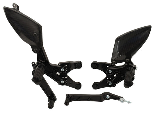 Reposapiés traseros ajustables Graves Motorsports para Yamaha R6 (2006-2022) 