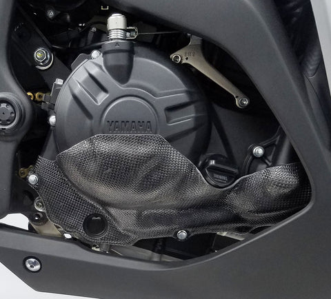 Yamaha R3 Carbon and Kevlar Moto America approved Right Side Clutch Case Cover