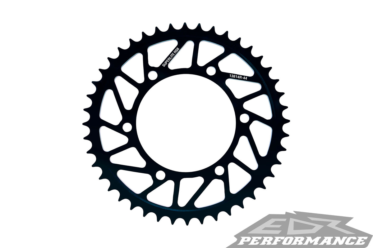 15-16, R1, R1M, Superlite, RS8-R, 520, Pitch, Black, Hard, Anodized, Aluminum, Rear, Race, Sprocket