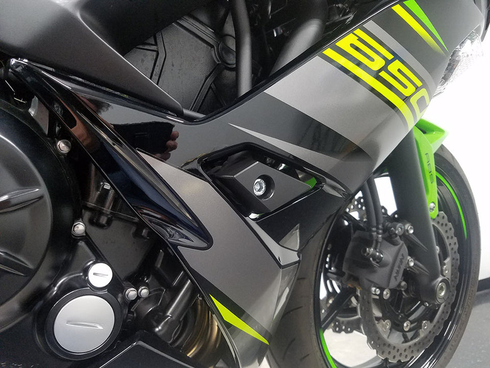 Kawasaki Z650 / Ninja 650 Diamond Frame Sliders – EDR Performance