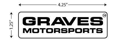 Graves Motorsports Company Logo Sticker